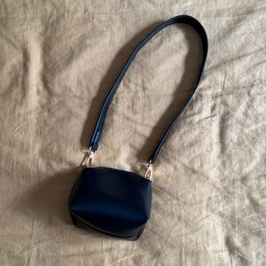 Anthropologie Mini Shoulder Purse / Cosmetic Bag - detachable straps - Black